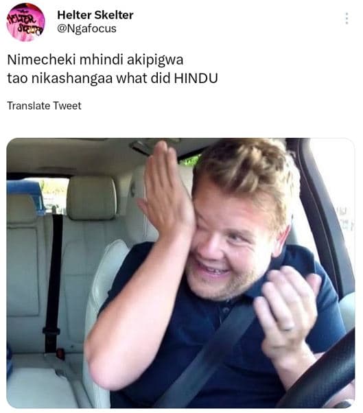 Helter skelter ngafocus nimecheki mhindi akipigwa tao nikashangaa what did hindu