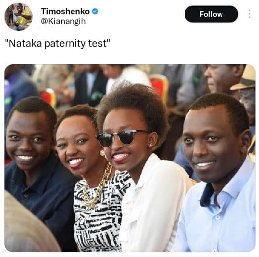 Timoshenko kianangih follow nataka paternity test