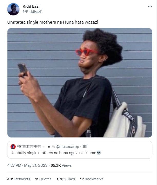 Kidd eazi kiddeazil unatetea single mothers na huna hata wazazi mfgdlmgdp mesoca