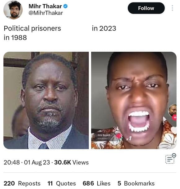 Mihr thakar mihrthakar follow political prisoners in in 20.48 01 aug 23 30.6k vi