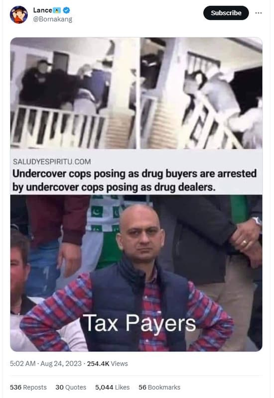 Lance bornakang subscribe saludyespiritu com undercover cops posing as drug buye