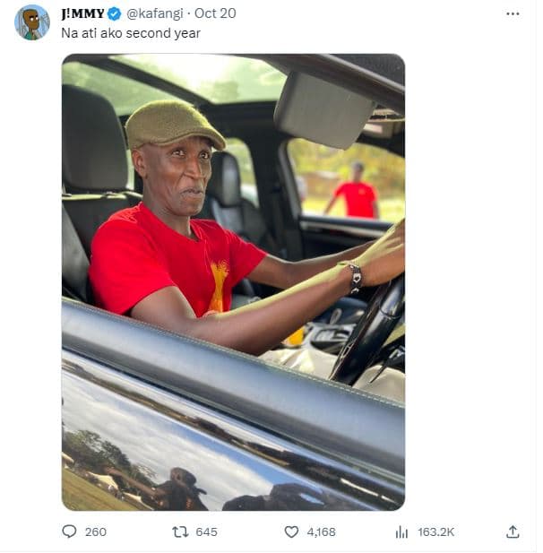 J'mmy kafangi . oct 20 na ati ako second year 260 tj 645 4.168 ıl 163.2k