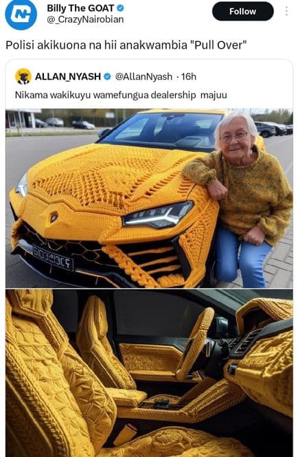 Billy the goat _crazynairobian follow polisi akikuona na hii anakwambia pull ove