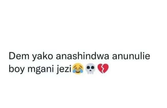 Dem yako anashindwa anunulie boy mgani jezi