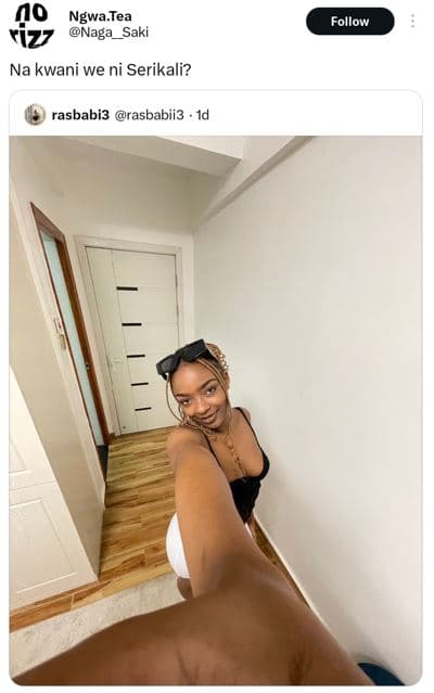 Ao ngwa.tea naga saki follow na kwani we ni serikali? rasbabi3 rasbabii3