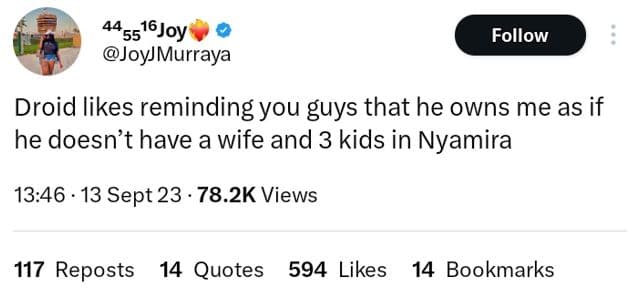 445516joy joyjmurraya follow droid likes reminding you guys that he owns me as i