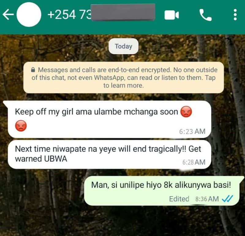 254 72 today messages and calls are endtoend encrypted. no one outside of this c