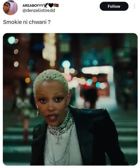 Areaboyyyy denzelistiredd follow smokie ni chwani ?