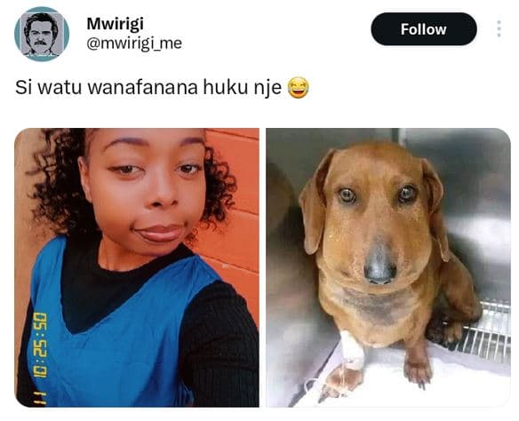 Mwirigi mwirigi_me follow si watu wanafanana huku nje