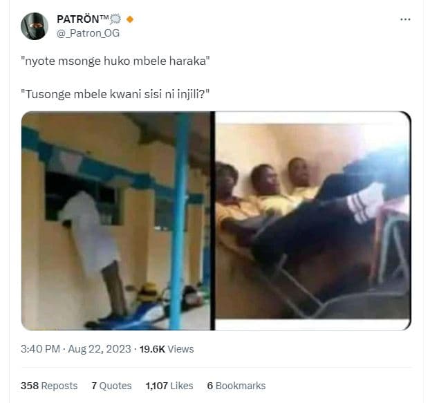 Patröntms _patron_og nyote msonge huko mbele haraka tusonge mbele kwani sisi ni