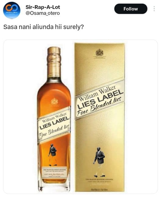 Sirrapalot osama_otero follow sasa nani aliunda hii surely? walker william label