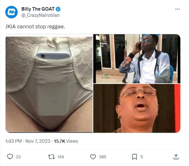 Billy the goat _crazynairobian jkia cannot stop reggae. 143 pm nov 7, 15.7k view