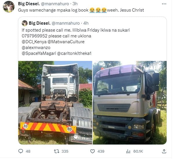Big diesel. manmahuro 3h guys wamechange mpaka log jook weeh. jesus christ big d