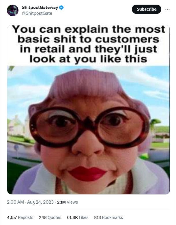 Shitpostgateway shitpostgate subscribe you can explain the most basic shit to cu