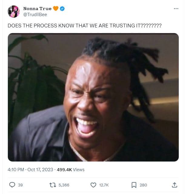 Nonna true trudiibee does the process know that we are trusting it??????2? 4.10