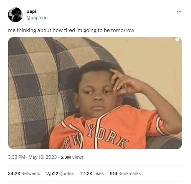 Papi papicur me thinking about how tired im going to be tomorrow ylor x 3.33 pm