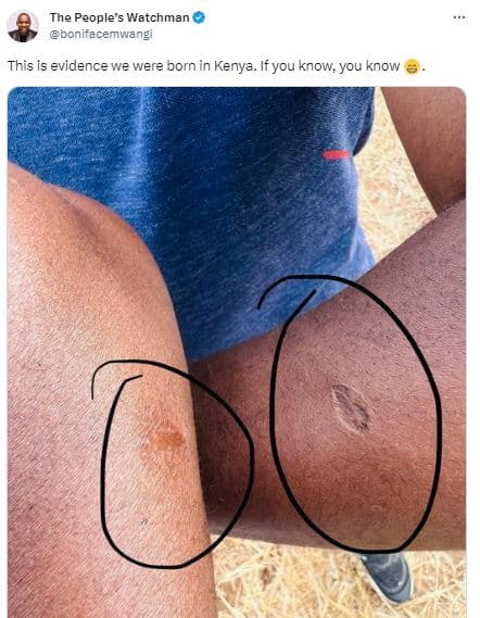 The people's watchman bonifacemwangi this is evidence we were bornin kenya. if y