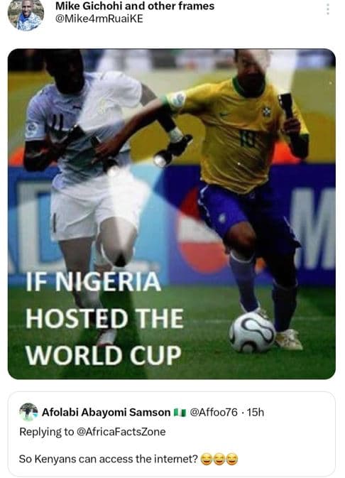 Mike gichohi and other frames mikedrmruaike if nigeria hosted the world cup afol