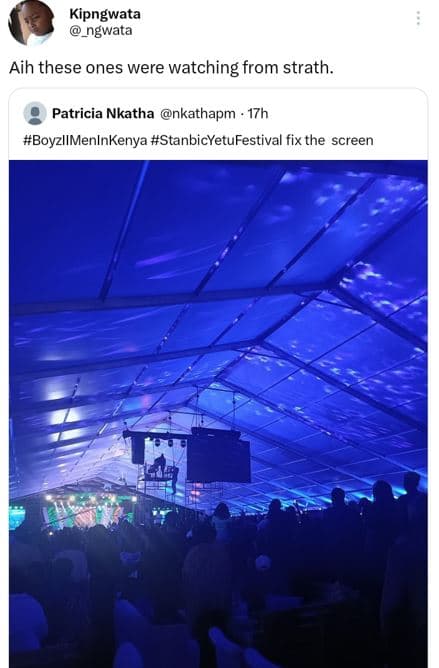 Kipngwata ngwata aih these ones were watching from strath. patricia nkatha nkath