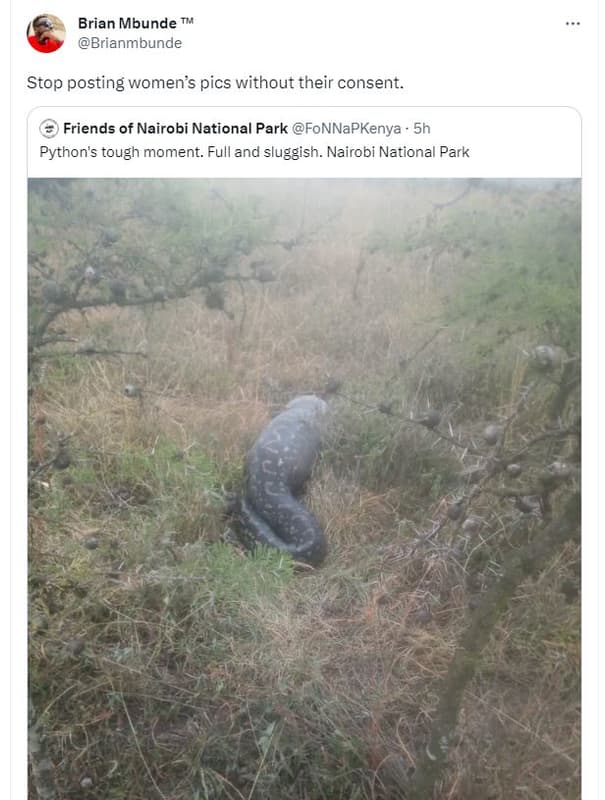 Brian mbunde brianmbunde stop posting women's pics without their consent. friend