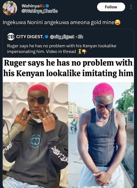 Wahinya wahinyaharlie follow ingekuwa nonini angekuwa ameona gold minee city dig