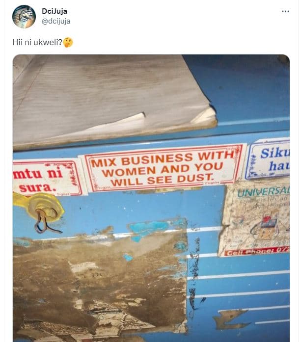 Dcijuja dcijuja hii ni ukweli? mix business wth siku women and you hal will see