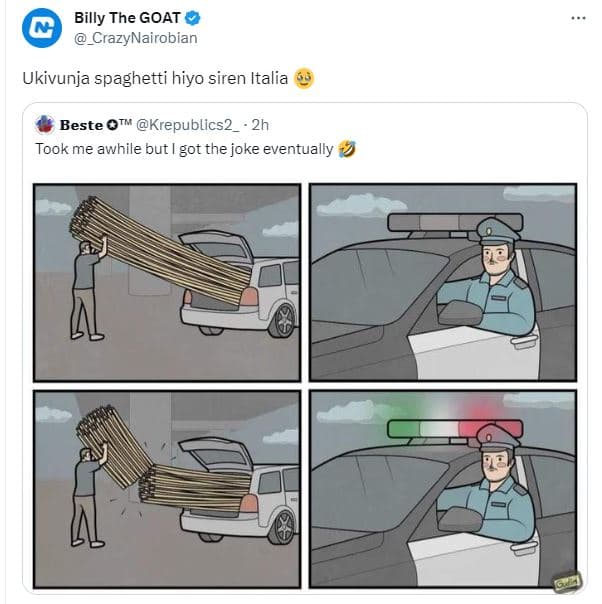Billy the goat _crazynairobian ukivunja spaghetti hiyo siren italia beste otm kr