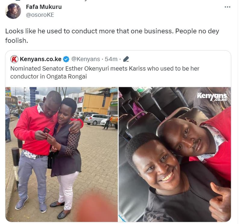 Fafa mukuru osoroke looks like he used to conduct more that one business. people