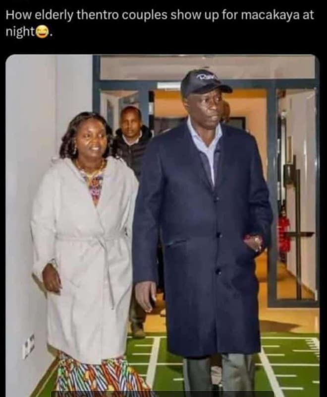 How elderly thentro couples show up for macakaya at night