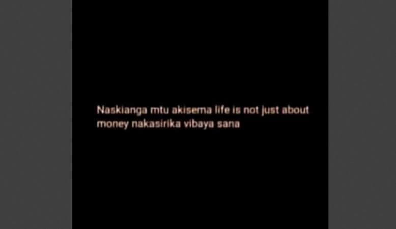 Nocklango mtu okisema mfota not just about money nokaslrika viboy gano