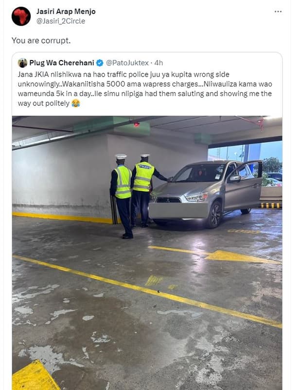 Jasiri arap menjo jasiri_2circle you are corrupt. plug7 wa cherehani patojuktex