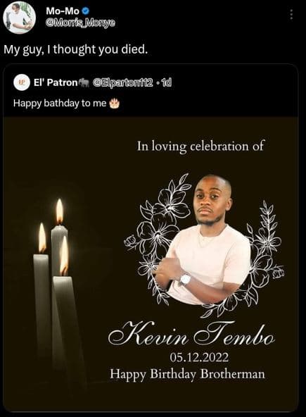 Momo morie_mmonye my guy i thought you died. el' patron elpatonll2 1 happy bathd