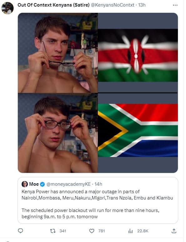 Out of context kenyans satire kenyansnocontxt 13h moe moneyacademyke 14h kenya p