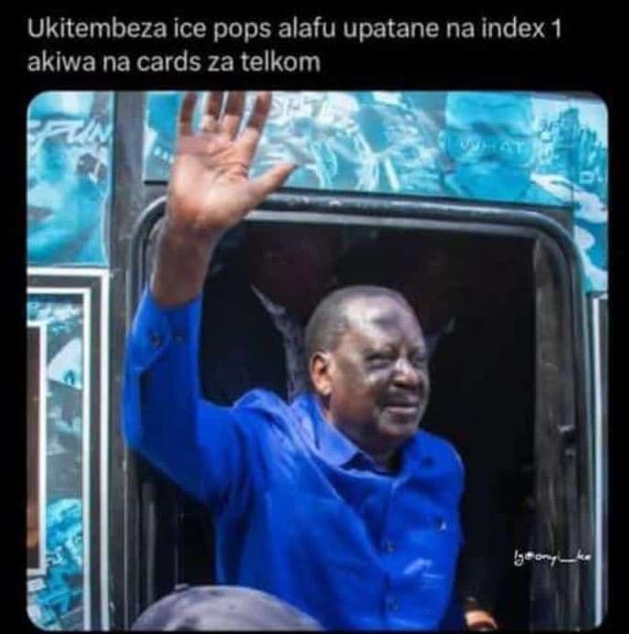 Ukitembeza ice pops alafu upatane na index 1 akiwa na cards za telkom