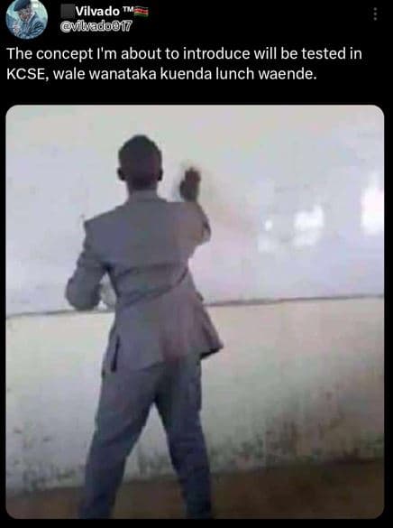 Vilvado vibadooj7 the concept i'm about to introduce will be tested in kcse, wal