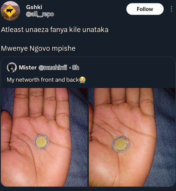 Gshki al_fpo follow atleast unaeza fanya kile unataka mwenye ngovo mpishe mister