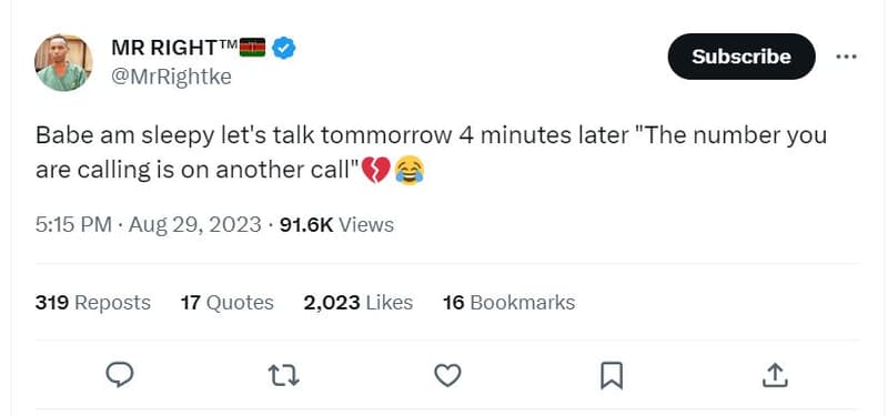 Mr righttm mrrightke subscribe babe am sleepy let's talk tommorrow 4 minutes lat