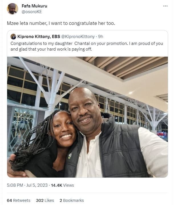 Fafa mukuru osoroke mzee leta number want to congratulate her too. kiprono kitto