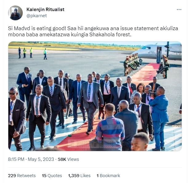 Kalenjin ritualist pkarnet si madvd is eating good! saa hii angekuwa ana issue s