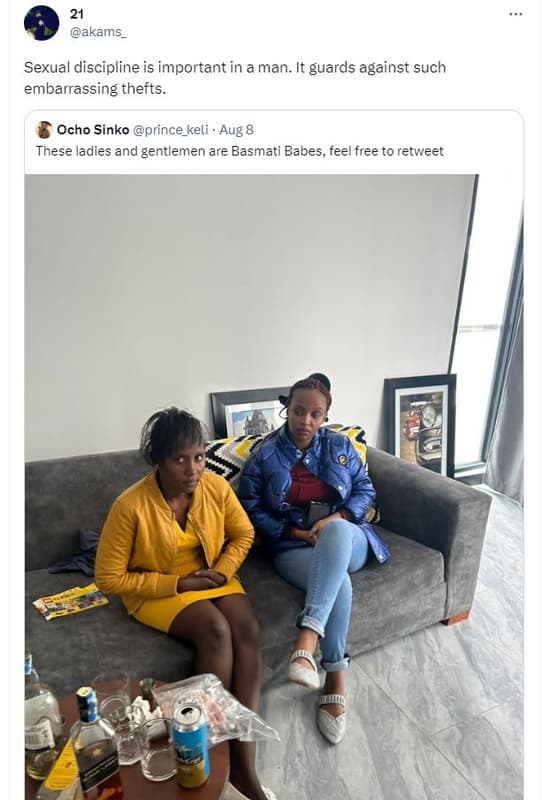 Akams sexual discipline is important in a man. it guards 'against such embarrass