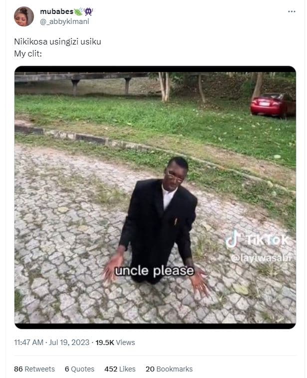 Mubabes _abbykimani nikikosa usingizi usiku my clit 0 fkrok eywasal uncle please