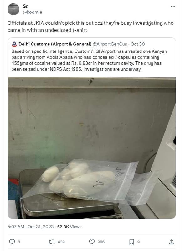 Sr koom_e officials at jkia couldn't pick this out coz they're busy investigatin