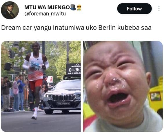 Mtu wa mjengo foreman_mwitu follow dream car yangu inatumiwa uko berlin kubeba s