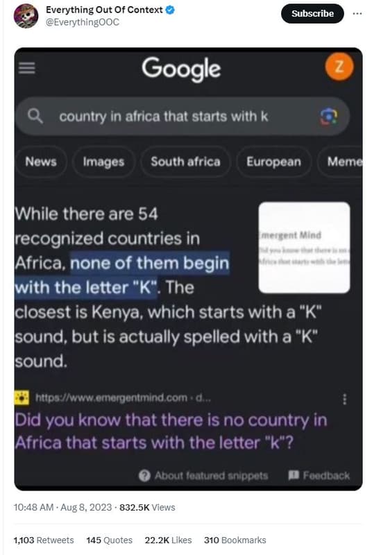 Everything out of context everythingooc subscribe google country in africa that