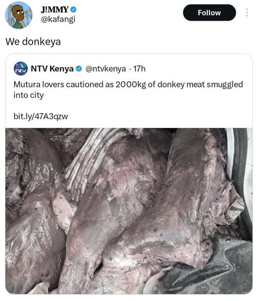 Jmmy kafangi follow we donkeya ntv kenya ntvkenya 17h mutura lovers cautioned as