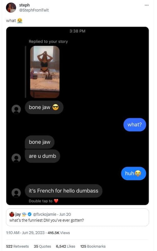 Steph stephfromtwit what 338 pm replied to your story bone jaw what? bone jaw ar