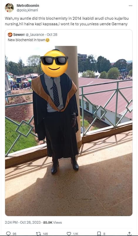 Metroboomin polo_kimani wah,my auntie did this biochemisty in ikabidi arudi chuo