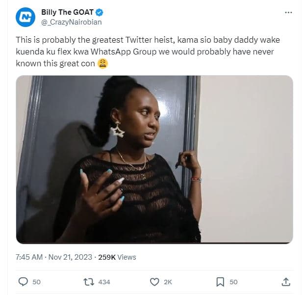 Billy the goat crazynairobian this is probably the greatest twitter heist, kama