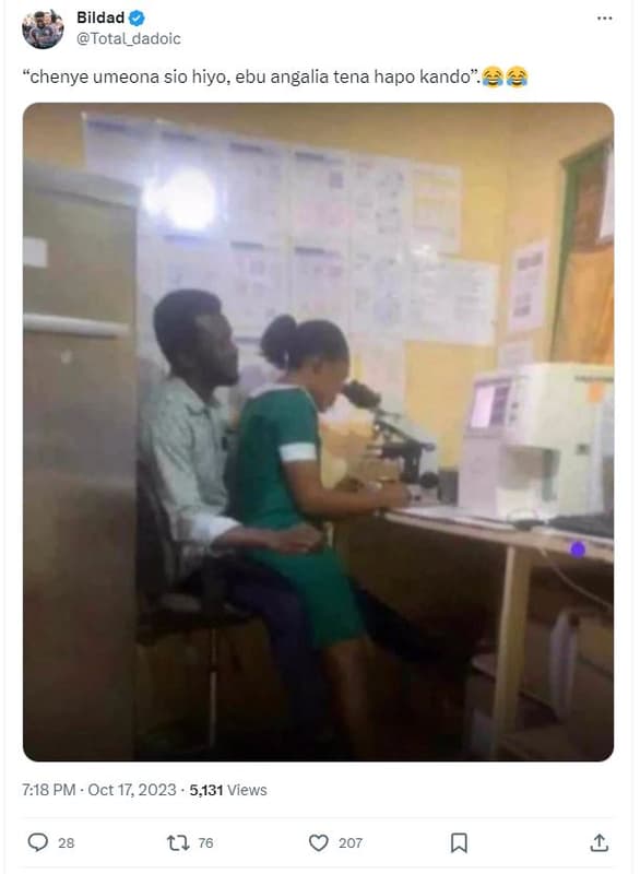 Bildad total_dadoic 'chenye umeona sio hiyo ebu angalia tena hapo kando. pm oct