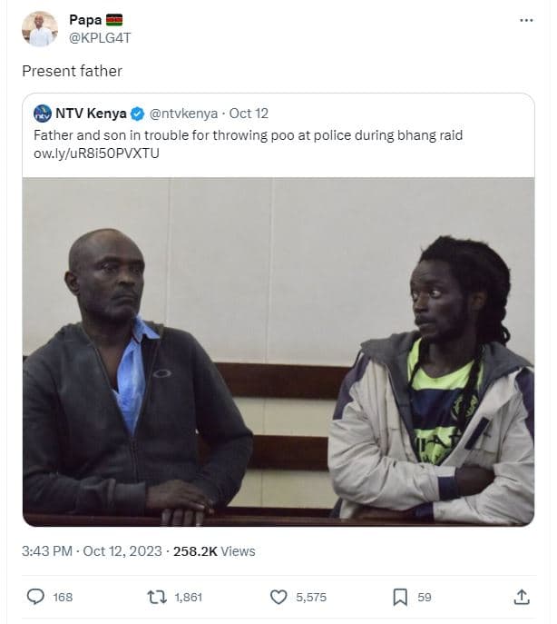 Papa kplg4t present father ntv kenya ntvkenya oct 12 father and son in trouble f